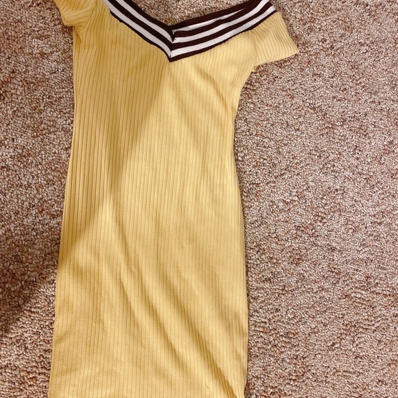 ❌SOLD❌UO Sport Tape Wide Neck Mini Dress - Picture 4 of 4